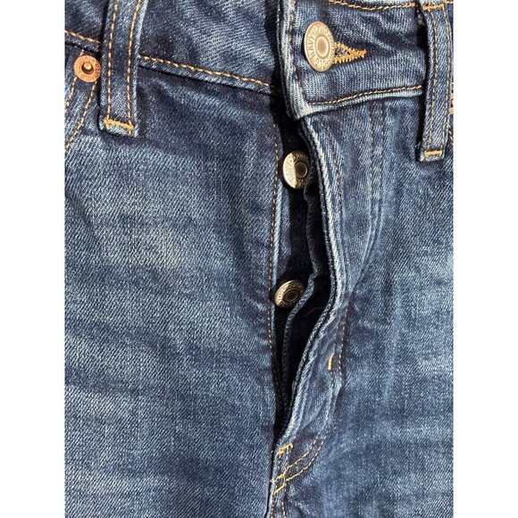 Old Navy Jeans Womens Size 6 High-Rise Curvy Straight Jeans Distressed Cropped - Picture 5 of 12